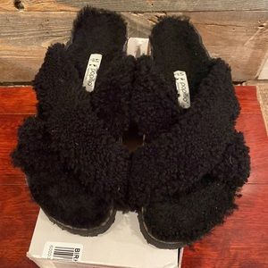 Birkenstock Daytona teddy black lambskin lining (41)